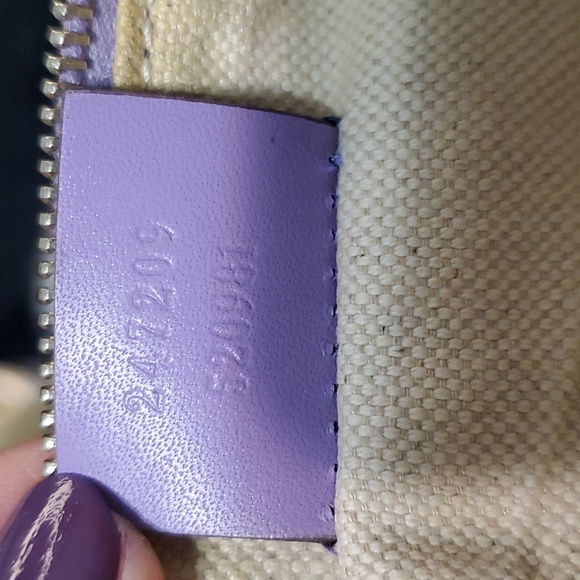 ๐ฎ๐นGucci Monogram XL Craft Lilac Tote and pouch set๐๐๐๐ - Picture 15 of 17